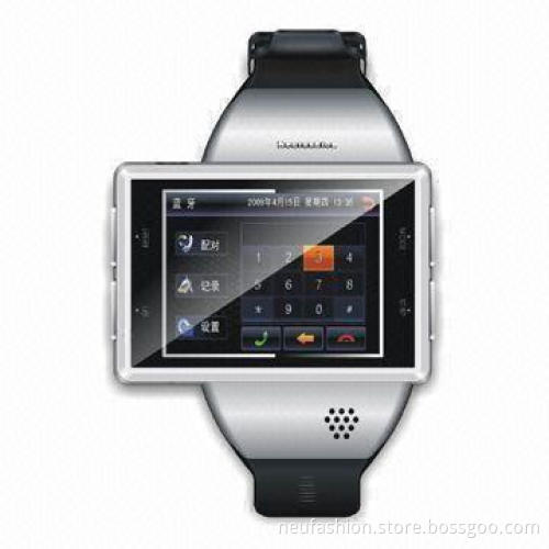 Smart Watch Mobile Phone with Google's Android 2.2/GPS/G-sensor/4GB ROM/2GB RAM/Up to 32GB Capacity